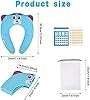 Folding Travel Potty Seat For Boys And Girls With Toilet Training Reward Chart, Folding Toilet Seat With Storage Bag